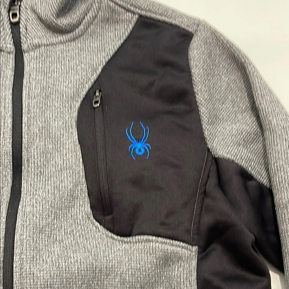 Spyder Gray and Black Full-Zip Jacket